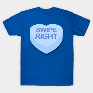 Candy Heart Swipe Right T-Shirt